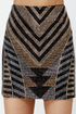 Jewels Rush In Beaded Mini Skirt