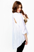 Twisting Tradition Pleated White Top