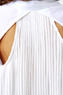 Twisting Tradition Pleated White Top