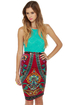 The Velveteen Radness Print Pencil Skirt
