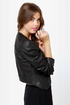If Looks Could Kill Black Vegan Leather Jacket