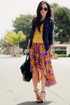 Calypso's Carnival Purple Print Skirt