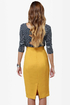 City Sleek-er Mustard Yellow Pencil Skirt