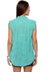 Cloud and Proud Sky Blue Button-Up Top