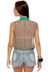 Meow and Then Sleeveless Leopard Print Top