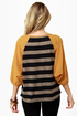 Pub Fare Yellow Striped Top