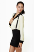 Rockabilly Baby Sheer Black and Ivory Top