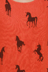Unique-orn Orange Unicorn Print Sweater Dress