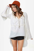Gypsy Junkies Casablanca Ivory Lace Tunic