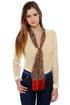 Paisley Road Cream Button-Up Top