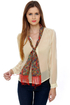 Paisley Road Cream Button-Up Top