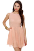 Peach Tea Peach Polka Dot Dress