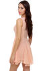 Peach Tea Peach Polka Dot Dress