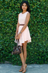 Peach Tea Peach Polka Dot Dress