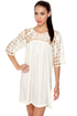 Web and Flow Ivory Dress