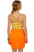 Wonders Never Cease Neon Orange Dress