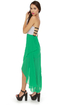 Red Carpet Ready Grey and Green Dress