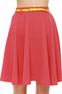 Spin Me Round Coral Red Skirt
