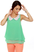 Scalloped Ticket Mint Green Top
