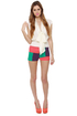 Smarty Pants Color Block Shorts