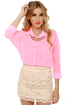 Afternoon Moon Cream Lace Mini Skirt