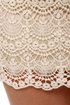 Afternoon Moon Cream Lace Mini Skirt