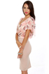 Fantasy Island Pink Floral Print Crop Top