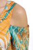 Mount Kilauea Orange Print Top