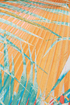 Mount Kilauea Orange Print Top