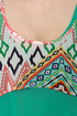Tier-Drops Teal Print Tank Top