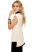 Shock Collar Black and Cream Top