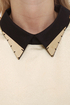 Shock Collar Black and Cream Top
