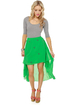 Star Power Green Print Skirt