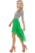Star Power Green Print Skirt