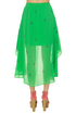 Star Power Green Print Skirt