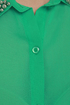 Frosted Tips Sheer Green Top