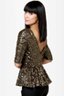 Party Topper Gold Sequin Top