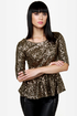 Party Topper Gold Sequin Top