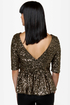 Party Topper Gold Sequin Top