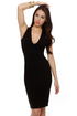 Vixen Mixer Midi Black Dress