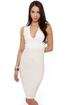 Vixen Mixer Midi White Dress