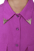 Bolo Tie Optional Sleeveless Purple Top