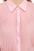 Fringe Countryside Blush Pink Button-Up Top