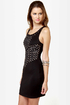 Metal Show Studded Black Dress