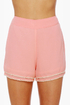Susie Cutie Peach High-Waisted Shorts