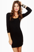 Hurley Atreyu Long Sleeve Black Dress