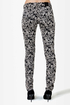 Insight Beanpole Jacquard Mid-Rise Skinny Pants