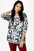 Insight Ritual Rose Black and White Sweater