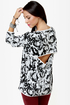 Insight Ritual Rose Black and White Sweater