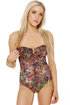 Insight Wild Things Floral Print One Piece Swimsuit